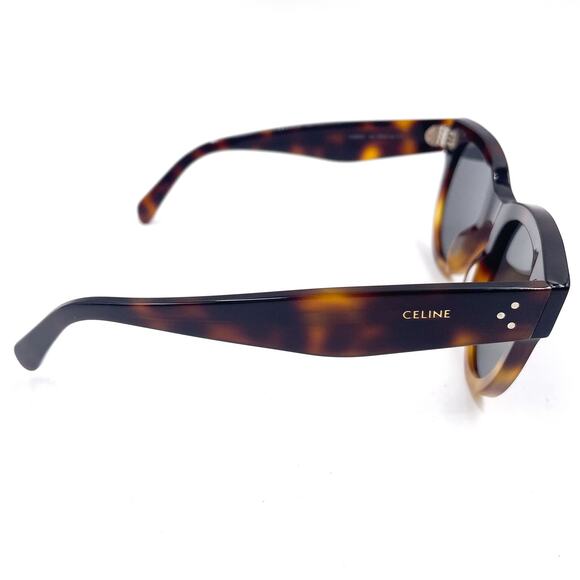Celine Tortoise Shell Sunglasses Round Havana Gray Acetate Frame CL4003IN - Picture 6 of 11
